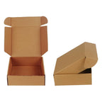 3Ply Brown Corrugated Flat Box Self Locking (8x8x2 inches)