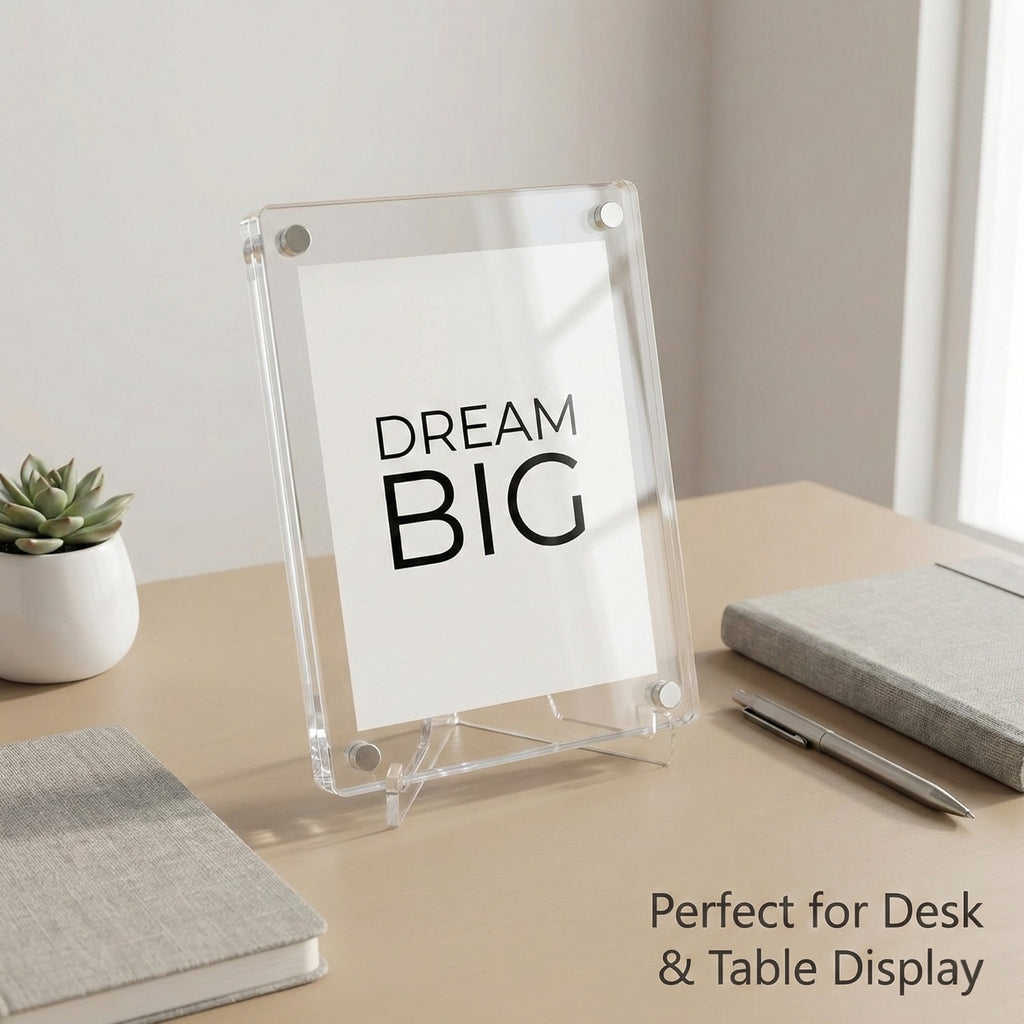Acrylic Fridge magnets with photo replaceable option