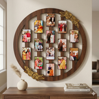 Customize Unique Photo Frame in Circle Shape (Size 12 inches)