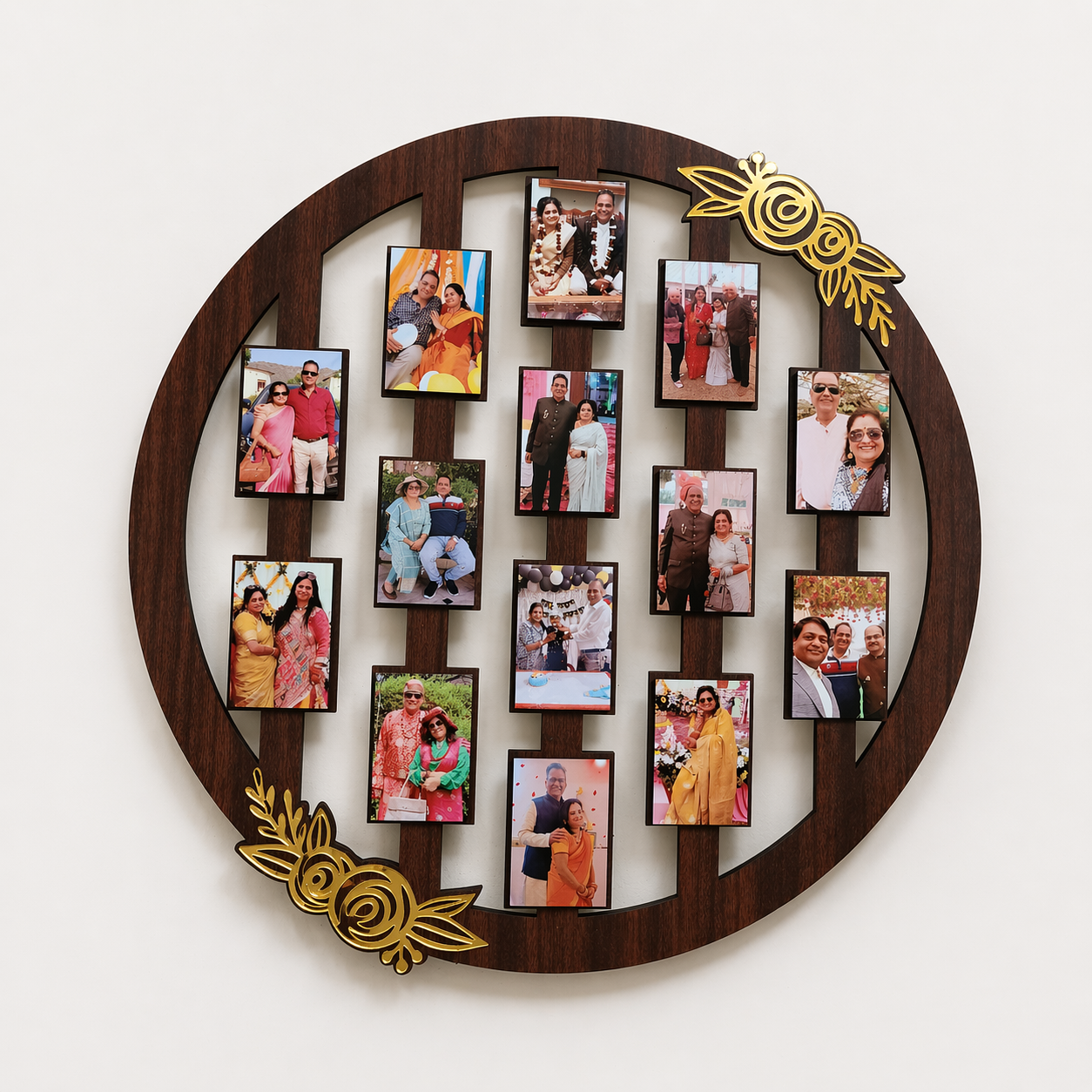 Customize Unique Photo Frame in Circle Shape (Size 12 inches)